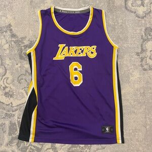 Fanatics Purple and Yellow Lakers NBA Jersey Top